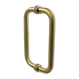 BM8X8WBR: Brass Back-to-Back Tubular Pull Handle with Metal Washers
