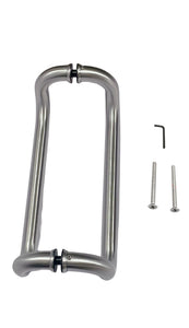 OP12 : 12" Stainless Steel  Offset Pull Handle, Back to Back Mounted,