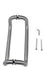 OP12 : 12" Stainless Steel  Offset Pull Handle, Back to Back Mounted,