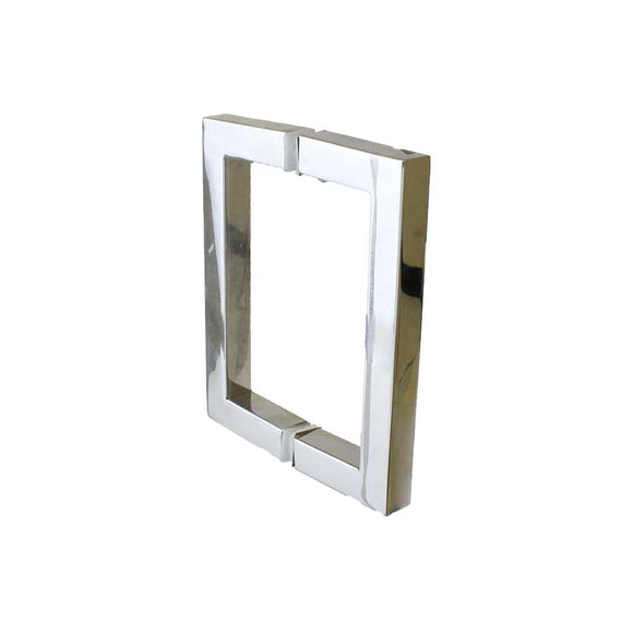 SQ6X6SS: Stainless Steel Back-to-Back Square Tubing Mitered Corner Pull Handles