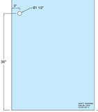 WAGD7830, Washington Series Tempered Glass Sliding Door, 30"X77-5/8"