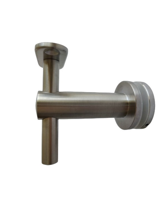 R805:  SUS316 stainless steel glass mounted handrail bracket, with flat and round  support plate.