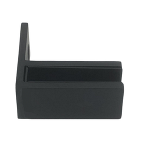 FS90W:  Frameless Wall Bracket Stiffener, 90 Degree Wall to Glass.
