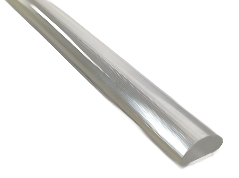 EAV4738: 1/2" Clear Acrylic Half Round Shower Door Threshold, 80" and ...