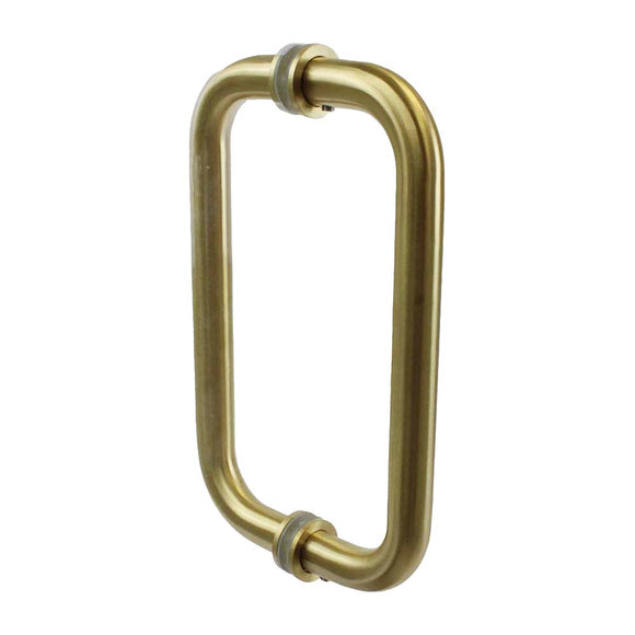 BM6X6WBR: Brass Back-to-Back Tubular Pull Handle with Metal Washers