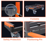 FGD01: Foldable Glass Dolly, Heavy Duty, 2200 lbs Capacity.