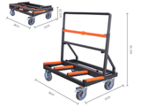 FGD01: Foldable Glass Dolly, Heavy Duty, 2200 lbs Capacity.