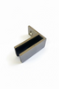 FS90W:  Frameless  Stiffener, 90 Degree   Glass Connector, Wall Mount.
