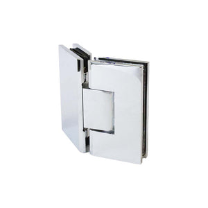 HH104A: Heavy Duty Glass to Glass Hinge, 135 Degree Adjustable, Square Style.