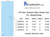 SD7826-10,  3/8‚ Clear Tempered Glass Shower Door.
