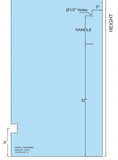 SD7828-10,  3/8“ Clear Tempered Glass Shower Door.