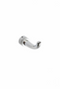 HK001 : Colgador para bata, Montaje en vidrio, Se usa para vidrio de 3/8" a 1/2".