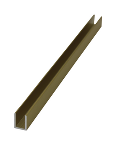 SDCD38 :  3/4" (19 mm) high profile Deep U-Channel, Fit for 3/8" Glass.