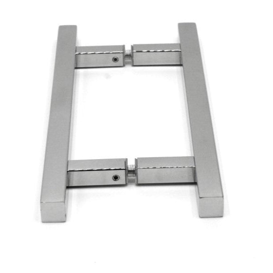 SQLP8X8SS: Square Ladder Pull,  Back-to-Back, Stainless Steel. 8