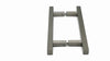 SQLP8X8SS: Square Ladder Pull,  Back-to-Back, Stainless Steel. 8" CTC.