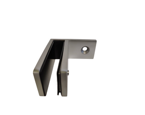 FS90W:  Frameless Wall Bracket Stiffener, 90 Degree Wall to Glass.