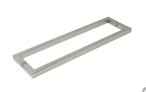 SQ18X18SS:  Stainless Steel Square Towel Bar, Back to Back Mount.