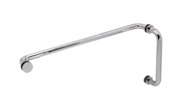 TB8X18WSS:  Stainless Steel  Pull Handle/Towel Bar Combo Set, With Metal Washer.
