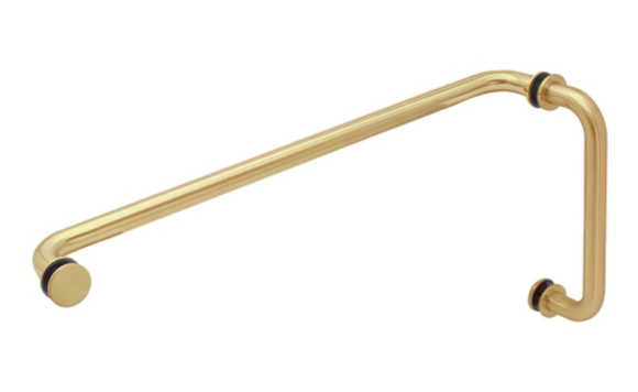 TB8X24WSS:  Stainless Steel  Pull Handle/Towel Bar Combo Set, With Metal Washer.