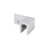 SOG-R: Conector de vidrio, montaje en pared lateral derecho, sin perforación en el vidrio.