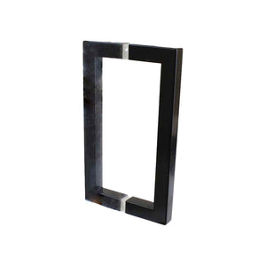 SQ8X8SS:   Stainless steel square door pull, 8" CTC,  back to back mount.