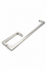 SQ8X24SS: Tirador estilo cuadrado de 8" + juego combinado de toallero de 24", material de acero inoxidable.