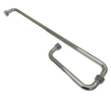 TB8X24WSS:  Stainless Steel 8" Pull Handle + 24" Towel Bar Combo Set, With Metal Washers.