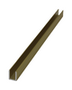 AUC38 : Canal en U de aluminio, 3/4" (19 mm) de alto, apto para vidrio de 3/8", 95" de largo.