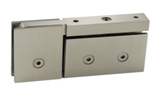 VH108: Top or Bottom Mount Pivot Hinge With Attached U-Clamp , Square Edge Style.