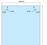 WAFP7831, Washington Series Tempered Glass Fixed Panel.