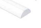 EPSDT:  1/2" Clear Acrylic  Half Round  Shower Door  Threshold, 80" and 95" length.