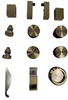 WA78KIT: Kit de herrajes para puerta corrediza de ducha Serie Washington. (Sin vidrio)