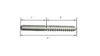 EHB383S : Perno de doble rosca, acero inoxidable 3/8"-16 x 3", para usar con separador.