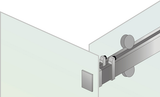 CH8R: Chicago Series Sliding Shower Door Hardware Roller kit