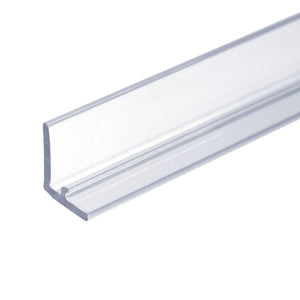 EDK80LT2  Clear Polycarbonate  "L" Jamb With 3M Tape, 80" and 95" length available.