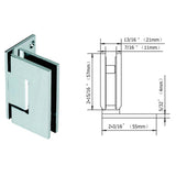 HH102: Heavy Duty Wall Mount with Offset Back Plate