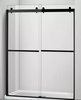 Miami Series Barn style sliding bypass shower door hardware kit.