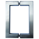 SQ6X6SS: Stainless Steel Back-to-Back Square Tubing Mitered Corner Pull Handles