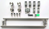 Miami Series Barn style sliding bypass shower door hardware kit.